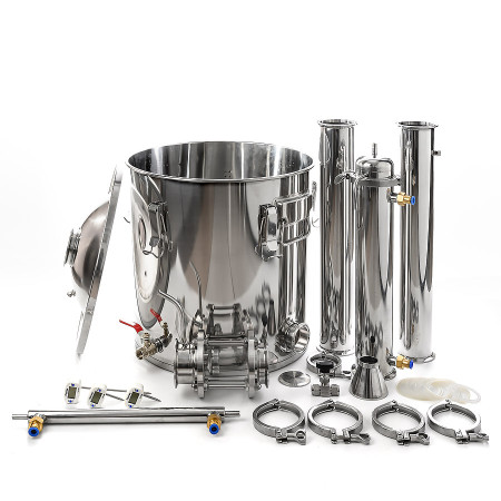 Packed distillation column 50/400/t with CLAMP (3 inches) в Новокузнецке