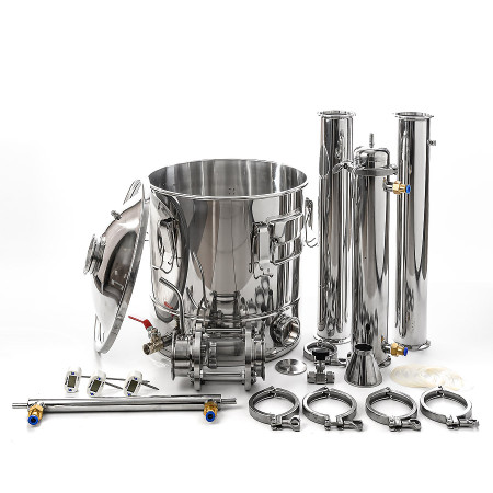 Packed distillation column 30/350/t with CLAMP 3 inches в Новокузнецке