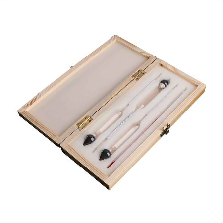 Set of alcohol meters in a wooden box в Новокузнецке