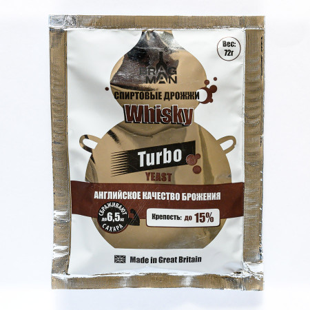 Turbo yeast alcohol BragMan "Whisky TURBO" (72 gr) в Новокузнецке
