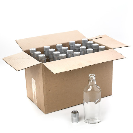 20 bottles "Flask" 0.5 l with guala corks in a box в Новокузнецке